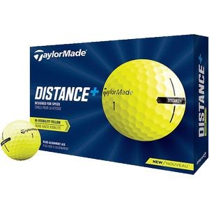 Taylormade Distance + Golf Ball - Yellow (IN HOUSE)