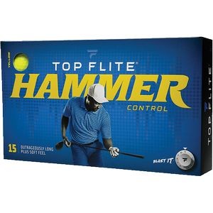 Top-Flite® Hammer Control Golf Ball - 15 Pack Yellow (IN HOUSE)