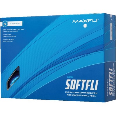 Maxfli Softfli Golf Ball - Matte Blue