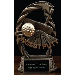 Arched Resin Longest Putt Award