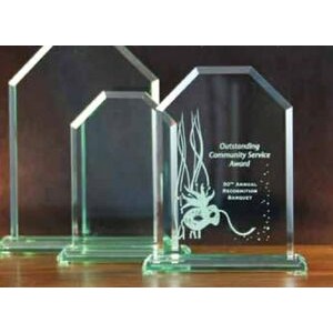 Jade Glass Cornerstone Award (6"x8½")