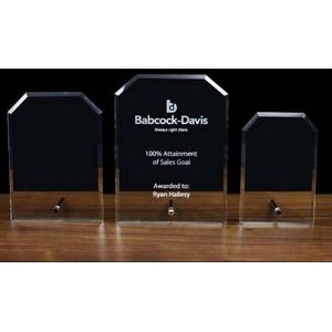 Jade Glass Standing Clipped Rectangle Award (4"x6")