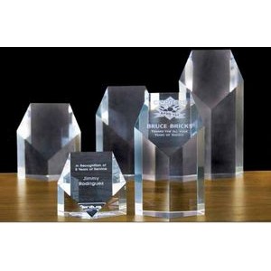 3" Crystal Pentagon Award