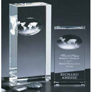 Crystal Atlas Award (3"x7"x2")