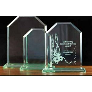 Jade Glass Cornerstone Award (4"x6½")