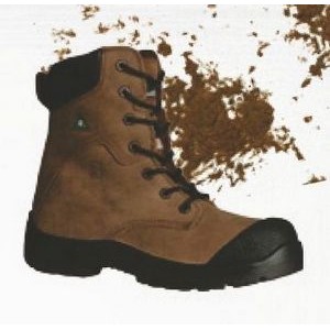 Traction 360° 8" Steel Toe Work Boots (Brown)