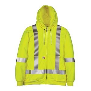 12 Oz. Antex™ Exodry® FR Windproof Hooded Zip-Front Sweatshirt w/Detachable Hood & Reflective Tape