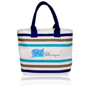 Stripe Seaside Tote Bags (20.5"x14")