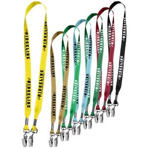 0.75" USA Made Double Ended Dye-Sub Lanyard