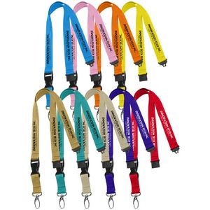 0.75" Lanyard with Buckle Release and Safety