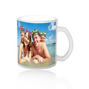 13 oz. Full Color Frosted Glass Coffee Mugs