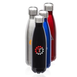 17 Oz. Stainless Steel Levian Cola Shaped Bottles