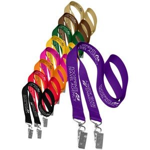 0.75" Double Ended Polyester Lanyard