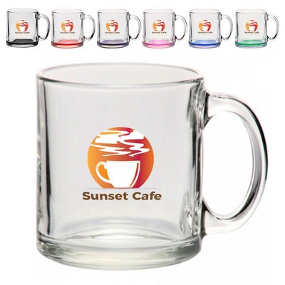 13 oz. Import Clear Glass Coffee Mugs