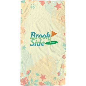 30" x 60" Recycled Polyester Dye Sublimated Beach Towel