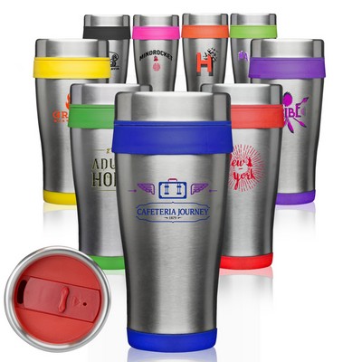 16 Oz. Insulated Stainless Steel Travel Mugs