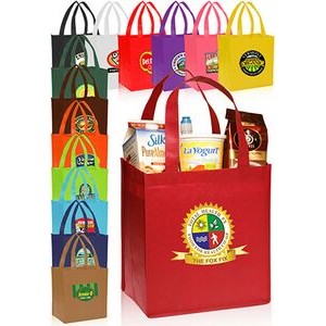 Value Non-woven Grocery Tote Bags (12"x12.75")