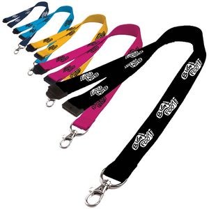 0.62" Polyester Lanyard with Safety Breakaway
