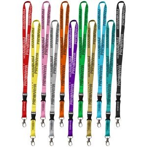 0.75" Dye Sublimation Lanyards with Buckle Release