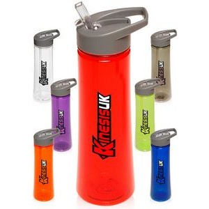 22 Oz. Plastic Sports Water Bottles with Drink Spout