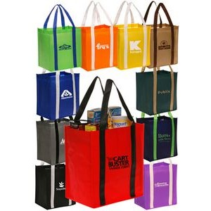 Non-Woven Grocery Tote Bags (12.375"x14")