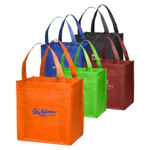 Small Non-Woven Grocery Tote Bags (12.625"x13")