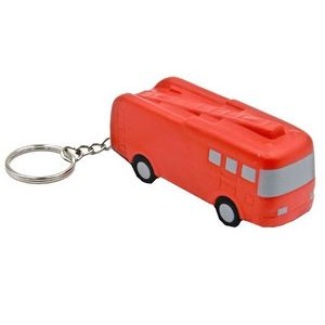 Fire Truck Key Chain Stress Reliever Squeeze Toy