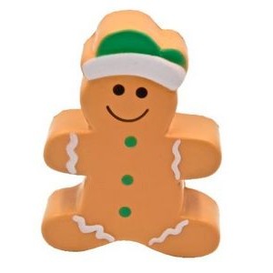 Gingerbread Man Stress Reliever Squeeze Toy