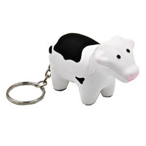 Milk Cow Key Chain Stress Reliever Squeeze Toy