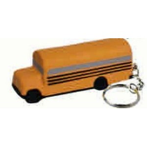 School Bus Key Chain Stress Reliever Squeeze Toy