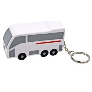 Tour Bus Key Chain Stress Reliever Squeeze Toy