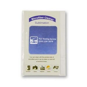 Magic Screen Cleaner Rounded Square w/Generic Backer Card (1.5"x1.5")
