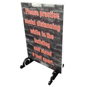 10mm Coroplast Sign w/ Stand