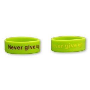 3/4" Screen Printed Silicone Awareness Bracelets (Priority)