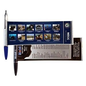 Banner Pen W/Metal Clip & Chrome Plunger (Priority)