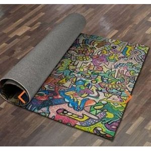 Area Rug (4'x6') with a Woven Polyester Backing