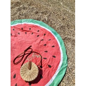 59" Round Beach Towel Dye Sublimated - Domestically Decorated