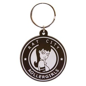 Soft PVC Key Tag 2D on 1 Side (Priority - Up to 1.55" Diameter)