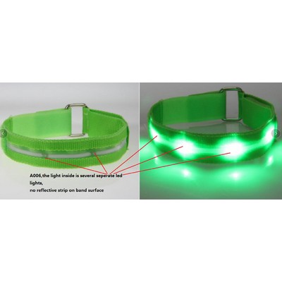 LED Polyester Armband w/4 Piece LED Light (Priority)