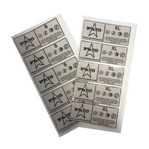 Size Apparel Tags
