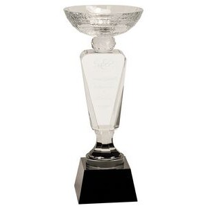 Clear Crystal Cup w/ Black Pedestal Base