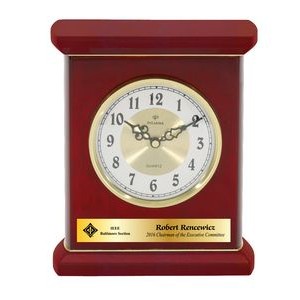9" x 7" Patriot Rosewood Clock