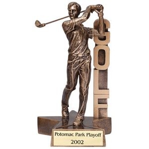 Golf Billboard Resin Sculpture - Male Swing