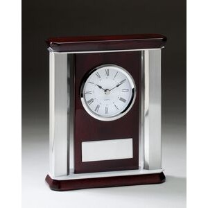 Rosewood Clock w/Aluminum Accents