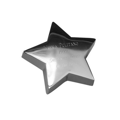 Silver Plated Star Paperweight