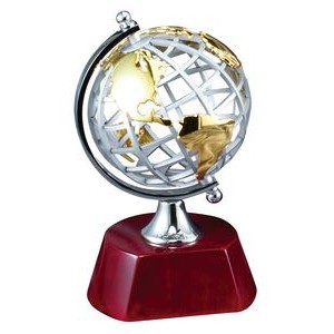 Metal Globe on Piano Rosewood Award
