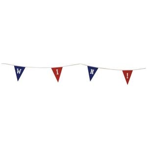 9" x 12" Triangle Pennant String Single-Sided (30')