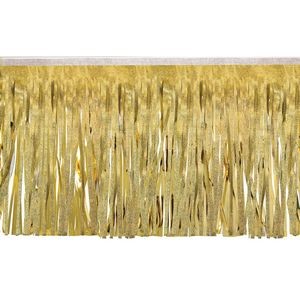 Victory Corps Embossed Gold & Metallic Gold Fringe (15")