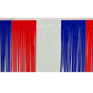 Victory Corps Color Block Red/White/Blue Fringe (15")