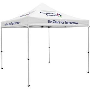 10' Deluxe Tent, Vented Canopy (Imprinted, 4 Locations)